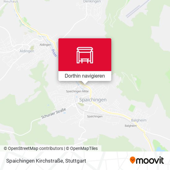 Spaichingen Kirchstraße Karte