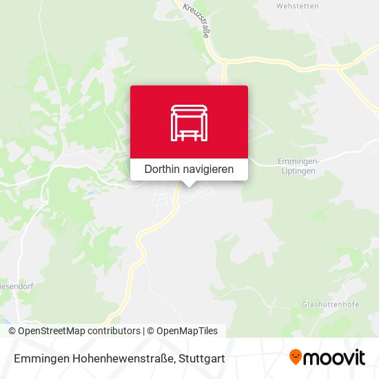 Emmingen Hohenhewenstraße Karte
