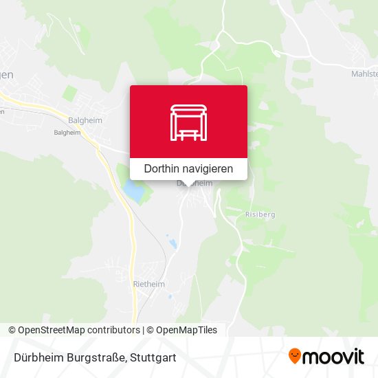 Dürbheim Burgstraße Karte
