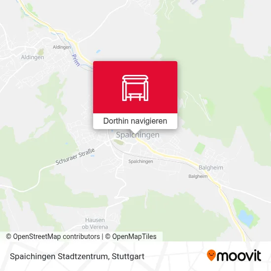 Spaichingen Stadtzentrum Karte
