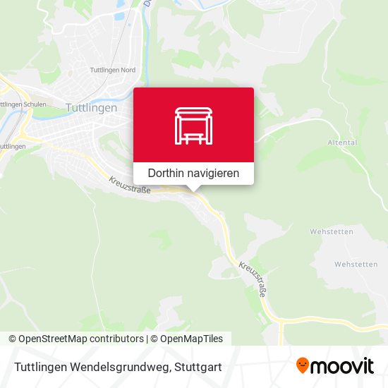Tuttlingen Wendelsgrundweg Karte