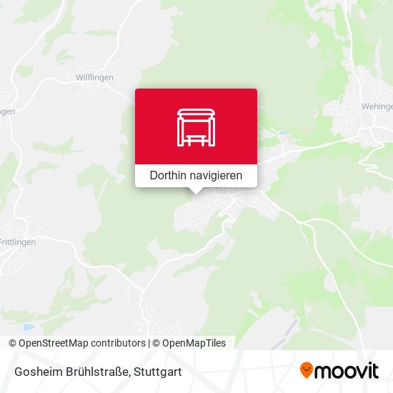 Gosheim Brühlstraße Karte