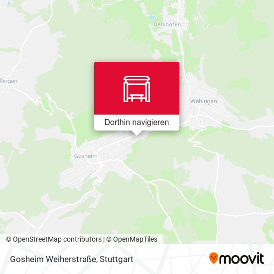 Gosheim Weiherstraße Karte
