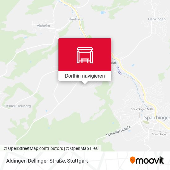 Aldingen Dellinger Straße Karte