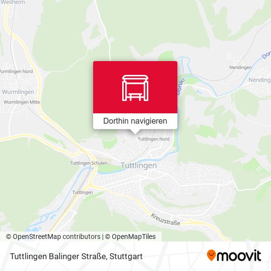 Tuttlingen Balinger Straße Karte