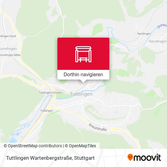 Tuttlingen Wartenbergstraße Karte