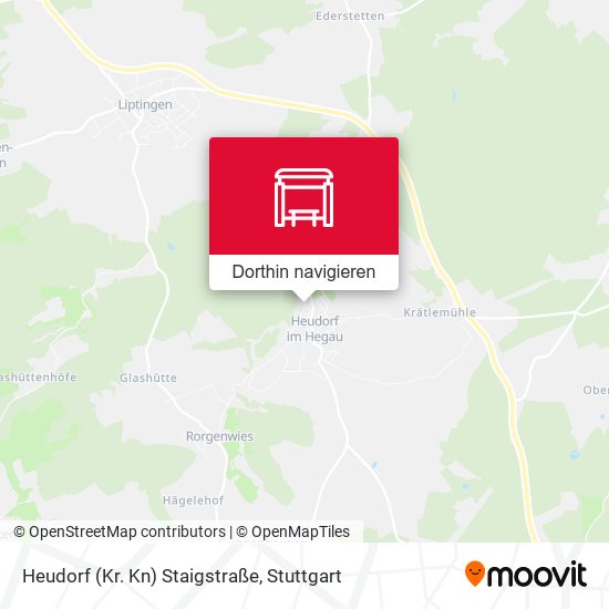 Heudorf (Kr. Kn) Staigstraße Karte