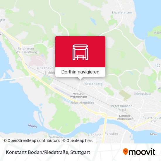 Konstanz Bodan/Riedstraße Karte