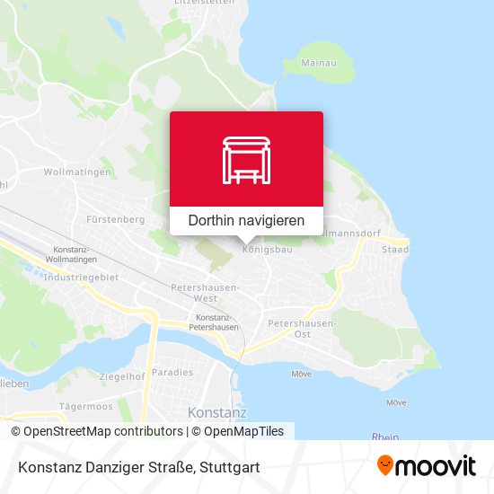 Konstanz Danziger Straße Karte