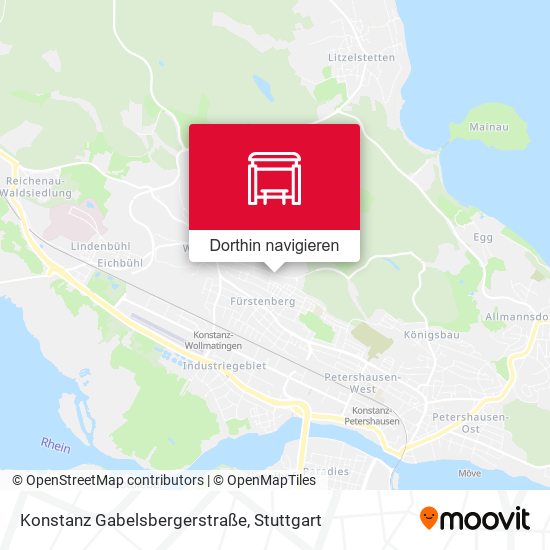 Konstanz Gabelsbergerstraße Karte