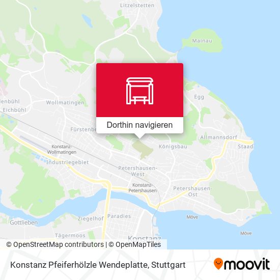 Konstanz Pfeiferhölzle Wendeplatte Karte