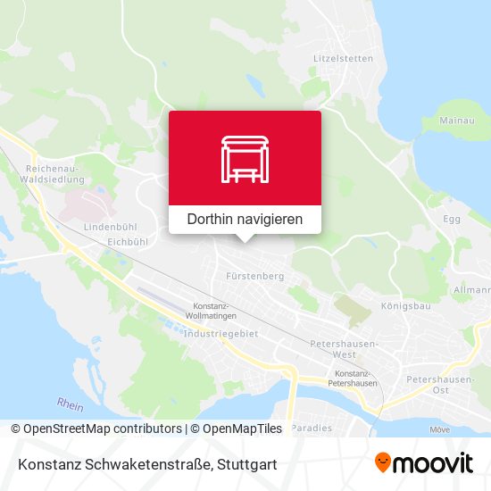 Konstanz Schwaketenstraße Karte