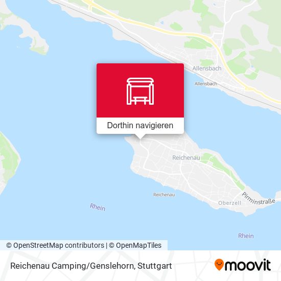 Reichenau Camping/Genslehorn Karte