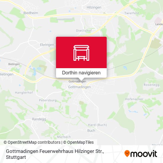 Gottmadingen Feuerwehrhaus Hilzinger Str. Karte