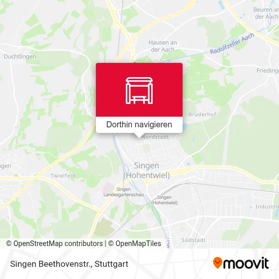Singen Beethovenstr. Karte