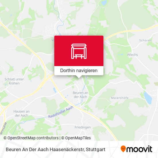 Beuren An Der Aach Haasenäckerstr Karte