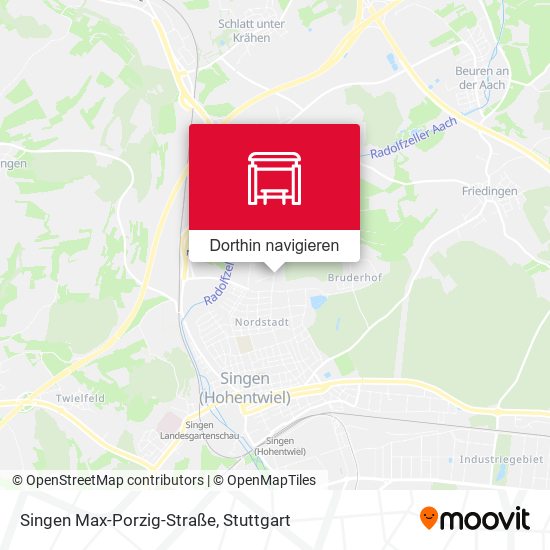 Singen Max-Porzig-Straße Karte