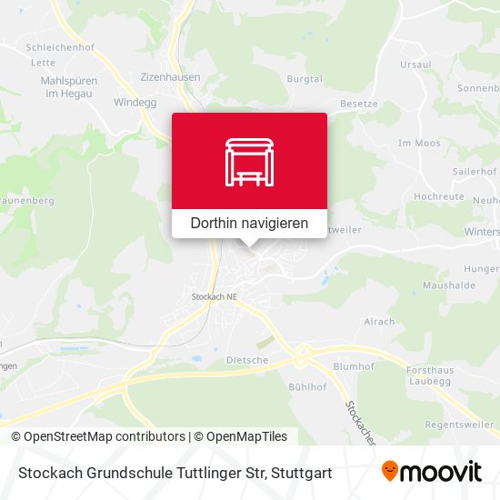 Stockach Grundschule Tuttlinger Str Karte