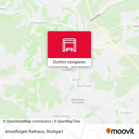 Anselfingen Rathaus Karte
