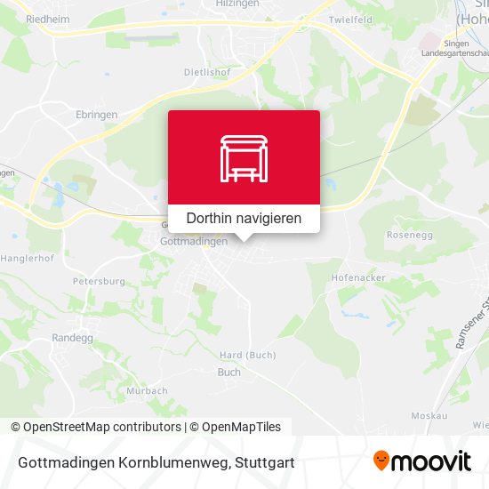 Gottmadingen Kornblumenweg Karte