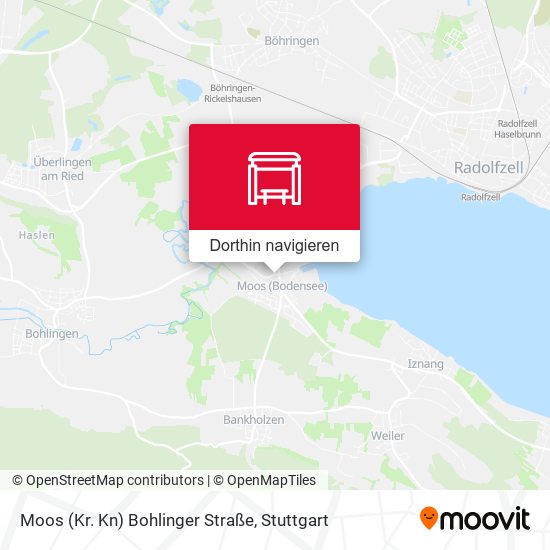 Moos (Kr. Kn) Bohlinger Straße Karte