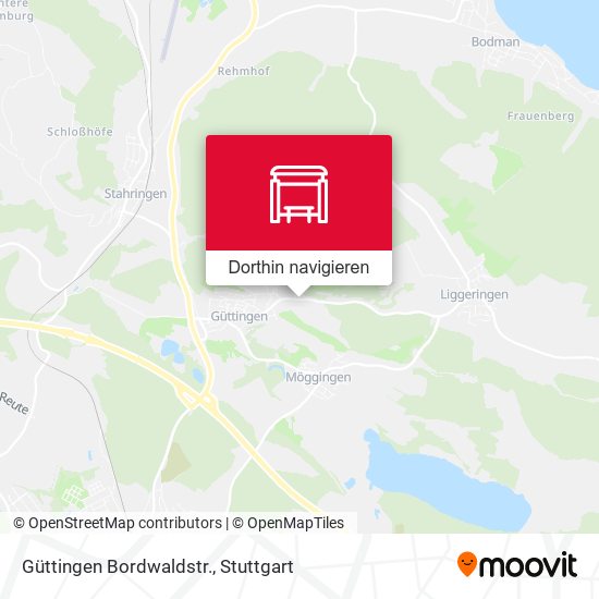 Güttingen Bordwaldstr. Karte