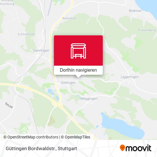 Güttingen Bordwaldstr. Karte