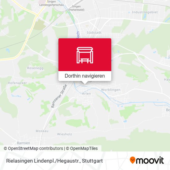 Rielasingen Lindenpl. / Hegaustr. Karte