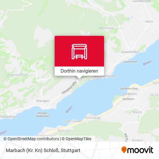 Marbach (Kr. Kn) Schloß Karte