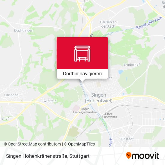 Singen Hohenkrähenstraße Karte