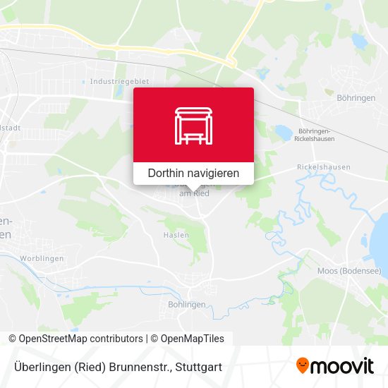 Überlingen (Ried) Brunnenstr. Karte