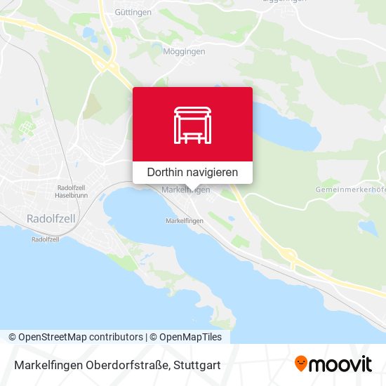 Markelfingen Oberdorfstraße Karte