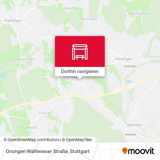 Orsingen Wahlwieser Straße Karte