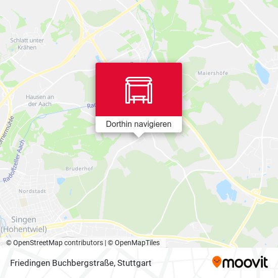 Friedingen Buchbergstraße Karte