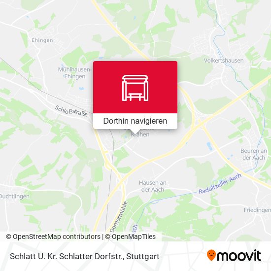 Schlatt U. Kr. Schlatter Dorfstr. Karte