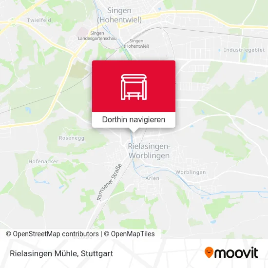 Rielasingen Mühle Karte