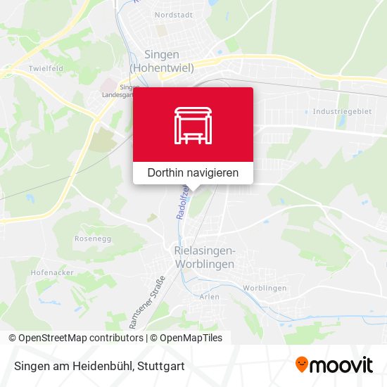 Singen am Heidenbühl Karte