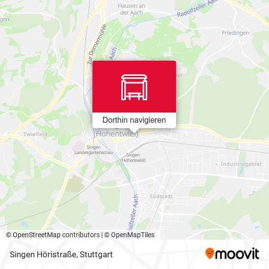 Singen Höristraße Karte