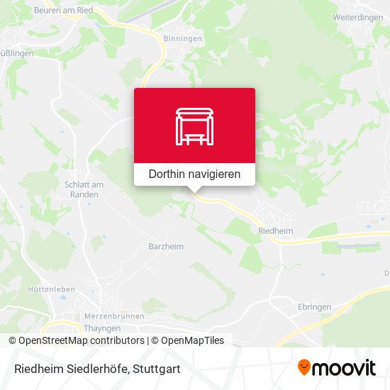 Riedheim Siedlerhöfe Karte