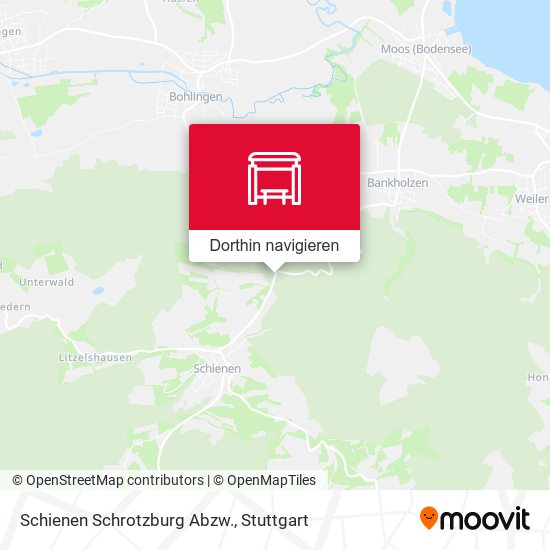 Schienen Schrotzburg Abzw. Karte