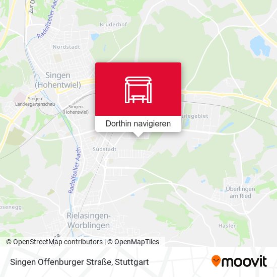 Singen Offenburger Straße Karte