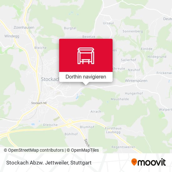 Stockach Abzw. Jettweiler Karte