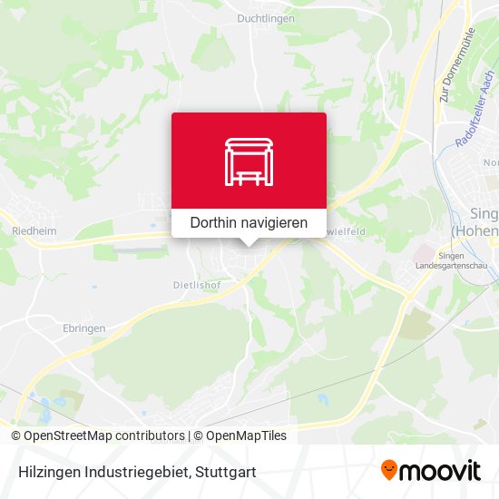 Hilzingen Industriegebiet Karte