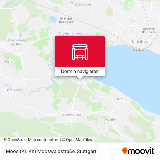 Moos (Kr. Kn) Mooswaldstraße Karte