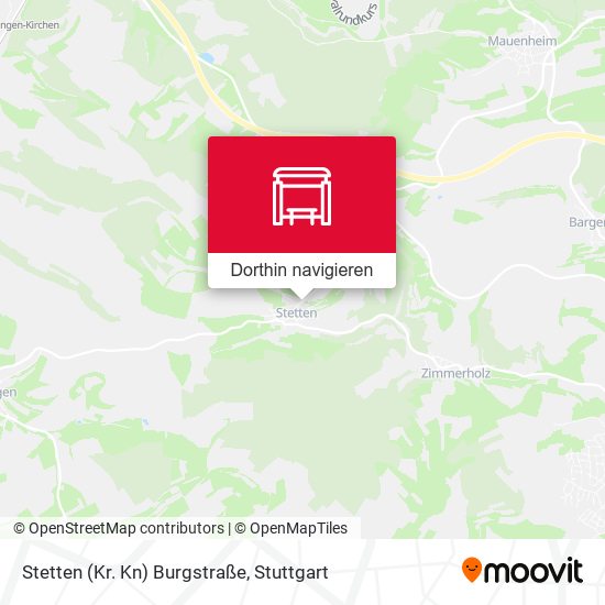 Stetten (Kr. Kn) Burgstraße Karte