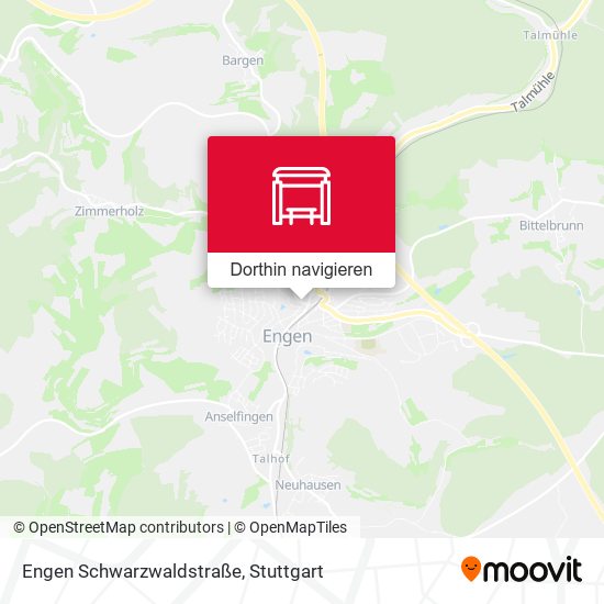 Engen Schwarzwaldstraße Karte