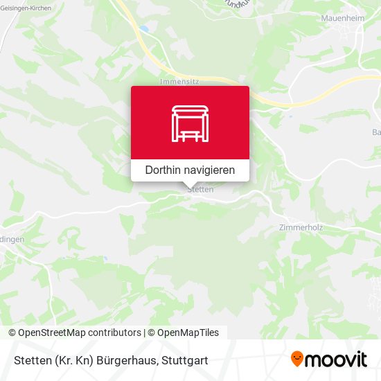 Stetten (Kr. Kn) Bürgerhaus Karte