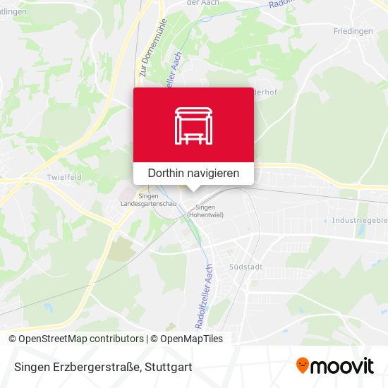 Singen Erzbergerstraße Karte