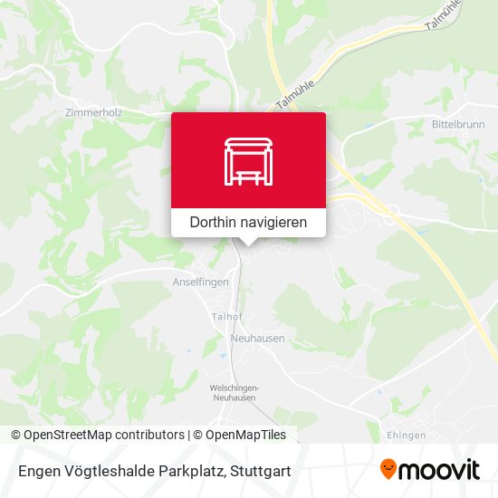 Engen Vögtleshalde Parkplatz Karte