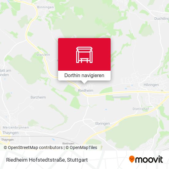 Riedheim Hofstedtstraße Karte